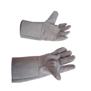 KNICKER LEATHER GLOVES GREY 14